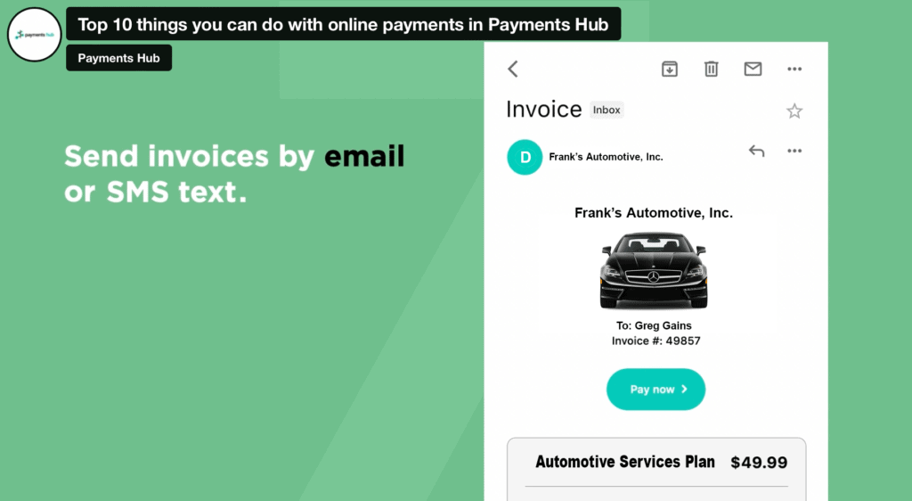 Send Out Invoices Automotive SmartPay Payment Repair Processing