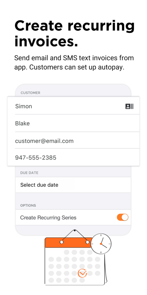 Create recurring invoices from PayAnywhere 