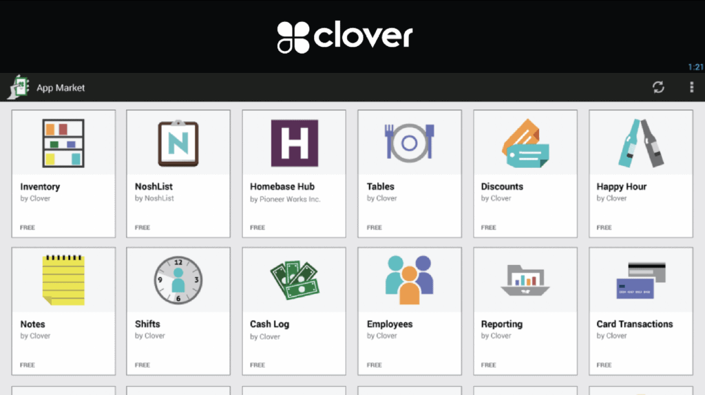 Clover Apps Market Many Options