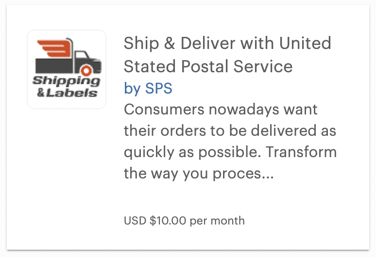 Ship & Deliver with United Stated Postal Service