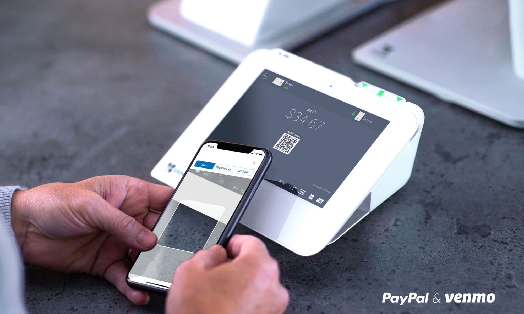 Accept PayPal and Venmo QR code Payments in Clover