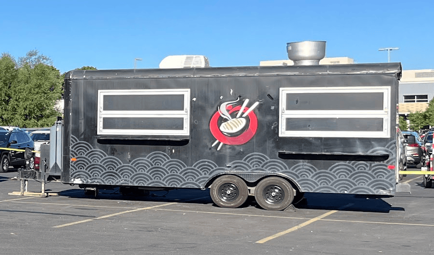 Food Trailer Dark Paint 