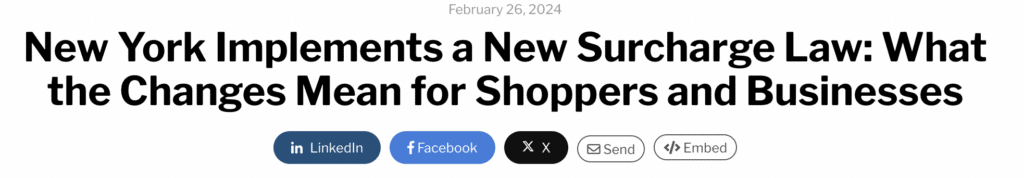 New York Surcharge Dual Pricing Law 