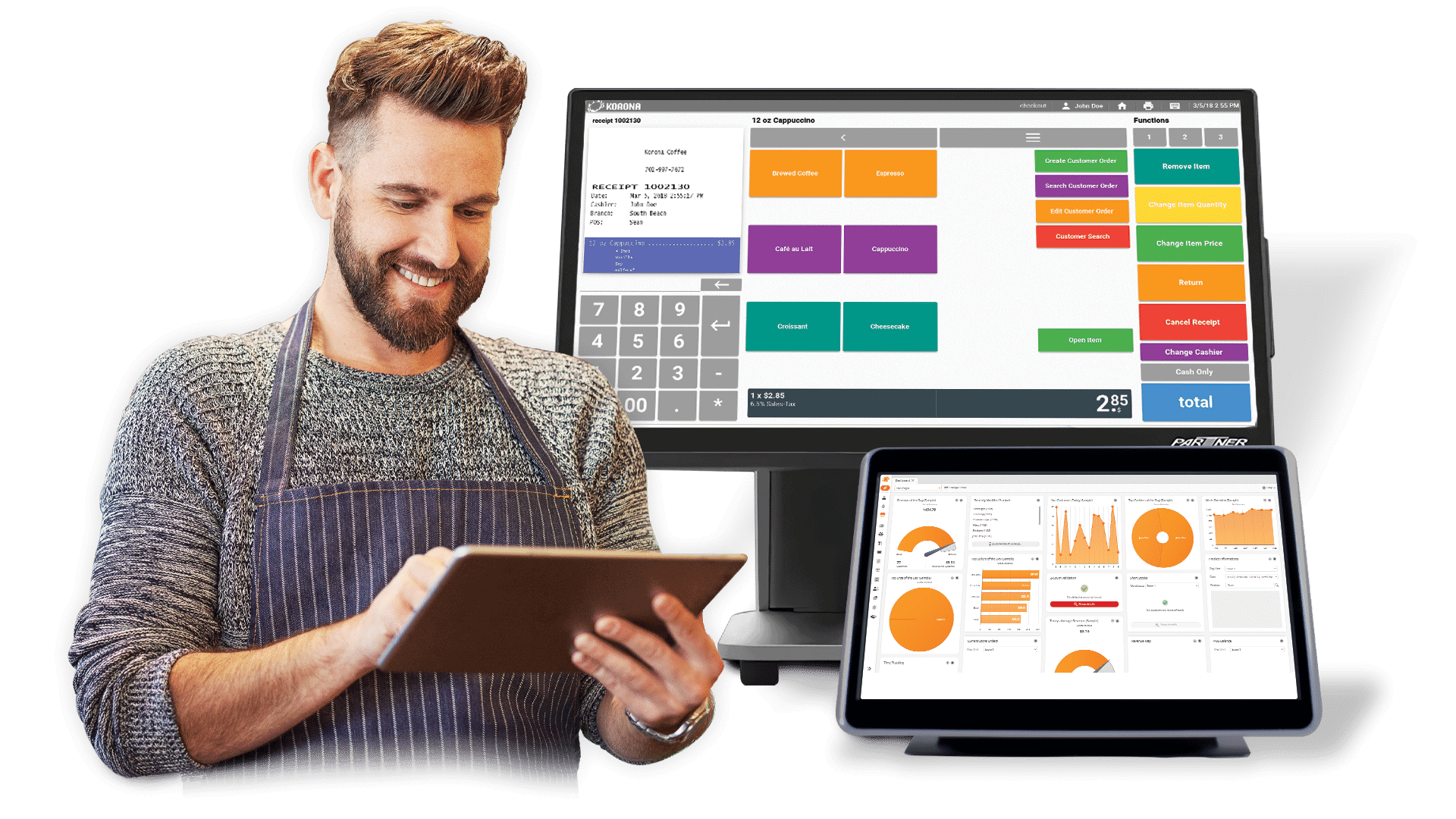 Korona POS System With Business Owner