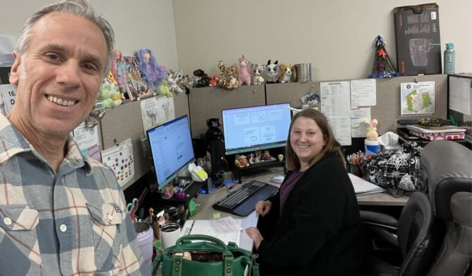 Greg With Shelly Team Member at Davenport Foundation