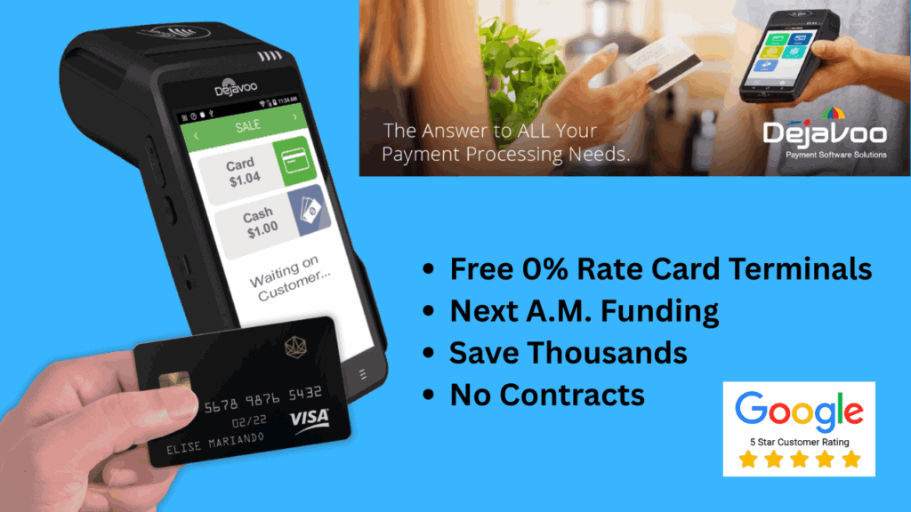 Credit Card Processing Merchant Services Dejavoo Dual Pricing Credit Card Terminal Machine