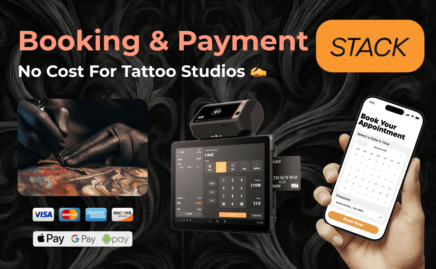 All-In-One Booking Payment System for Tattoo Studios