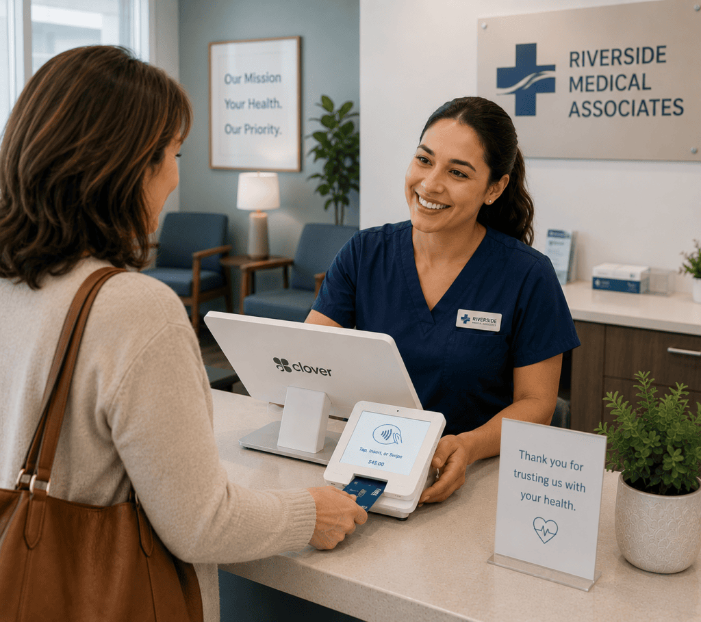 Medical Offices with Assistant at Clover Point of Sale