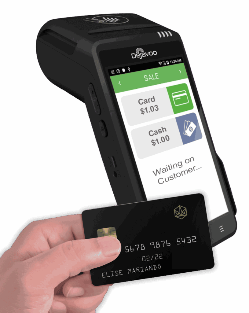 no fee credit card processing Dejavoo terminal