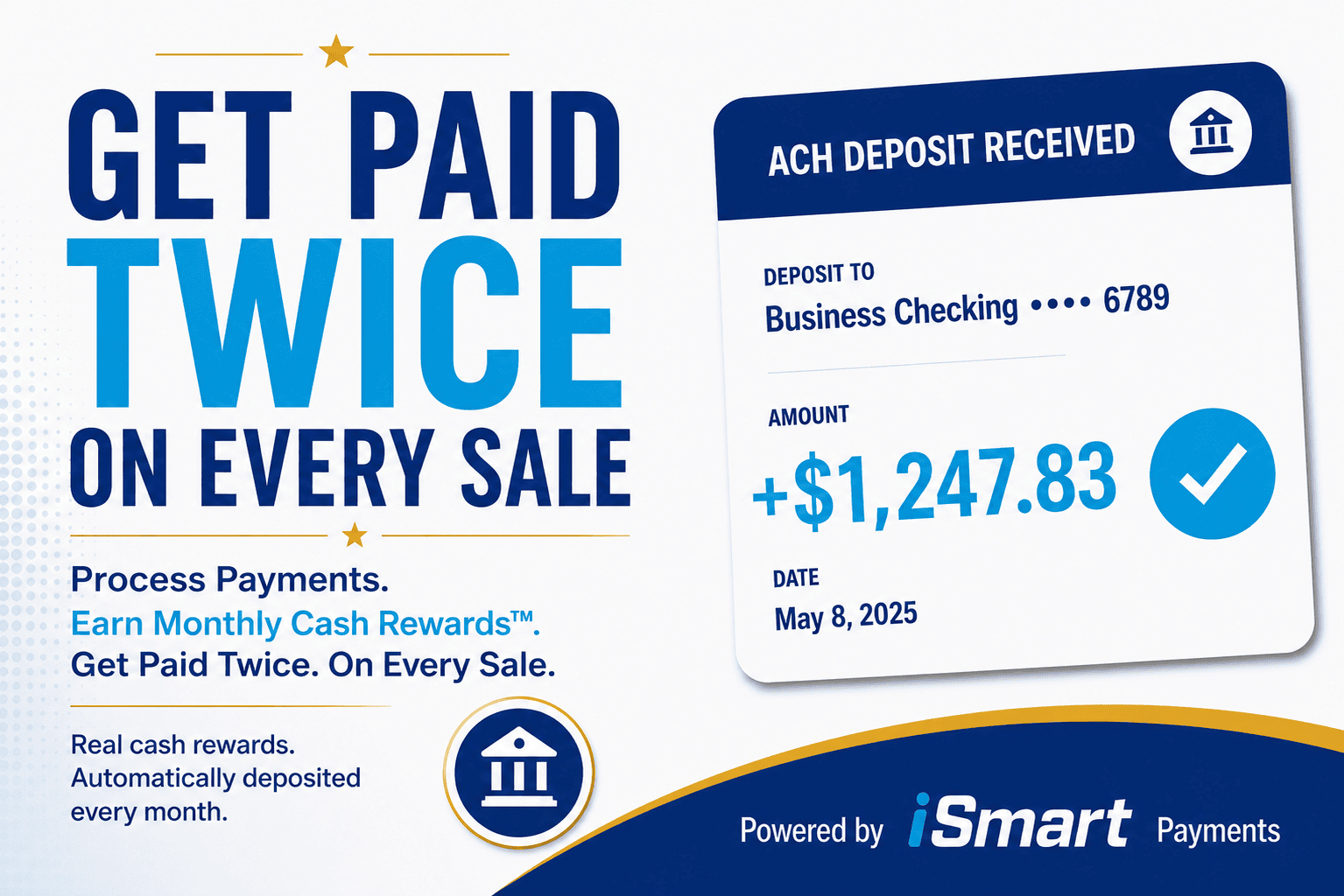 Image Showing How To Get Paid Twice On The Same Sale with Monthly Cash Rewards from iSmart Payments