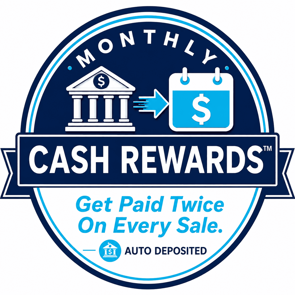Image of Monthly Cash Rewards Logo from iSmart Payments