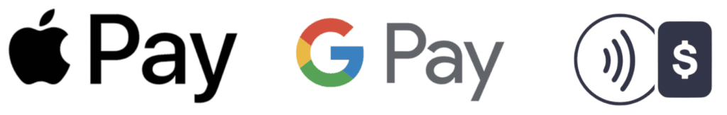 Image of ApplePay GooglePay Tap-to-Pay logos