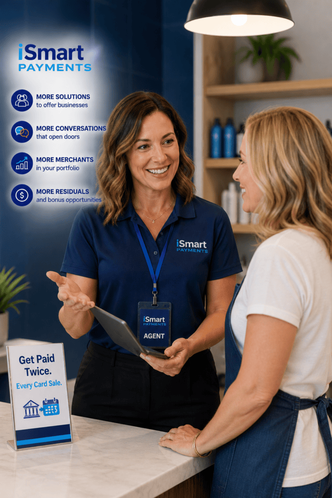 Image of iSmart Agent and Business owner Friendly Retail Payment Consultation