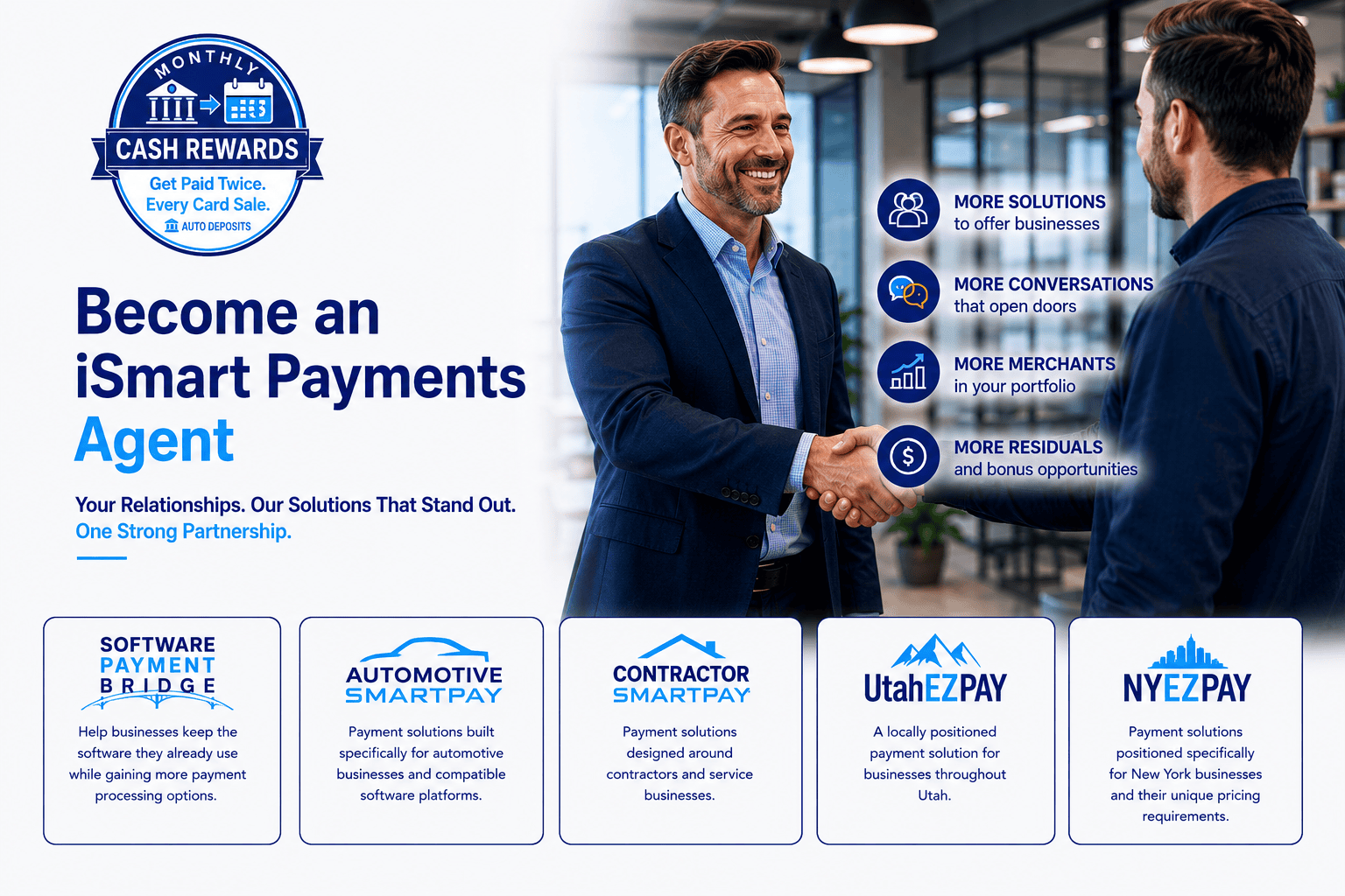 Image of an iSmart Payments Partnership Banner