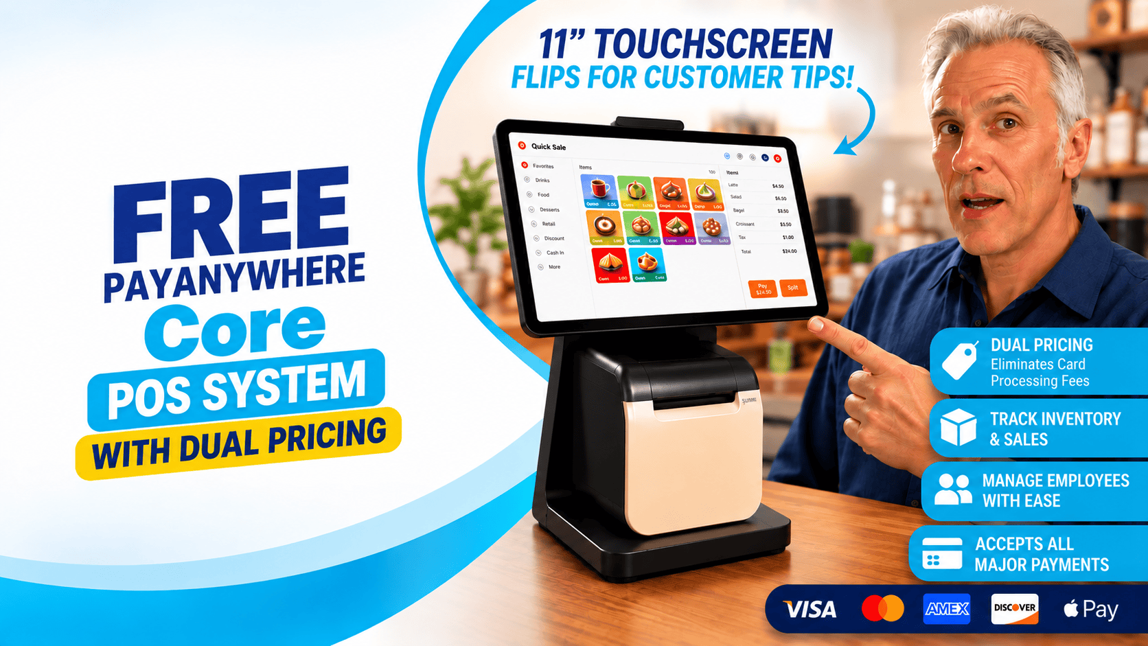 Free PayAnywhere Core POS System from iSmart Payments