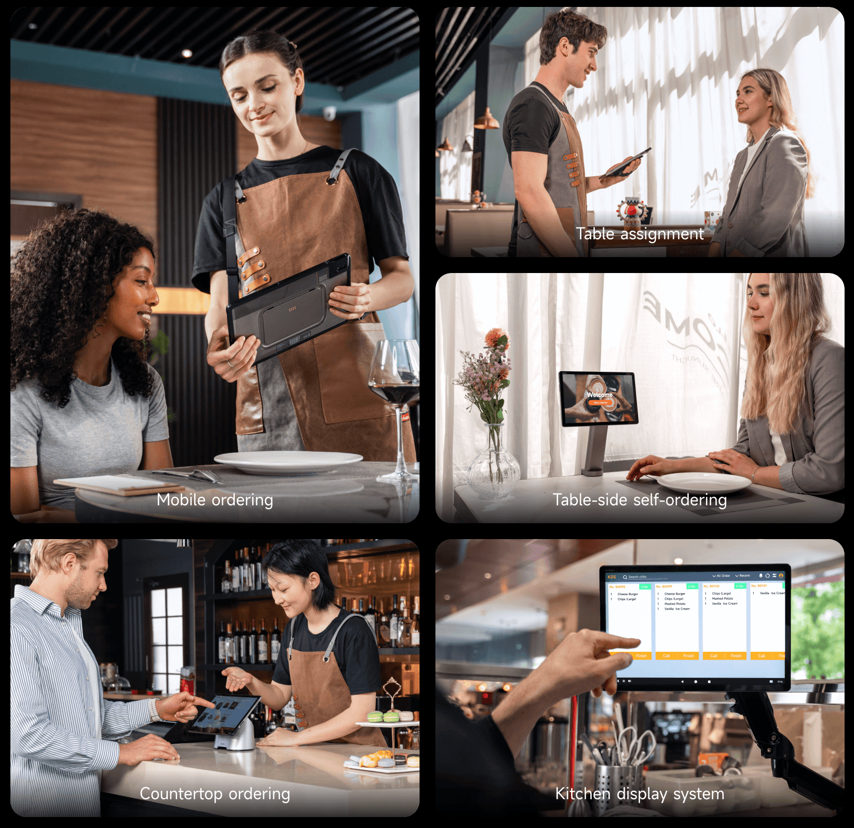 Image of the many restaurant pos usages