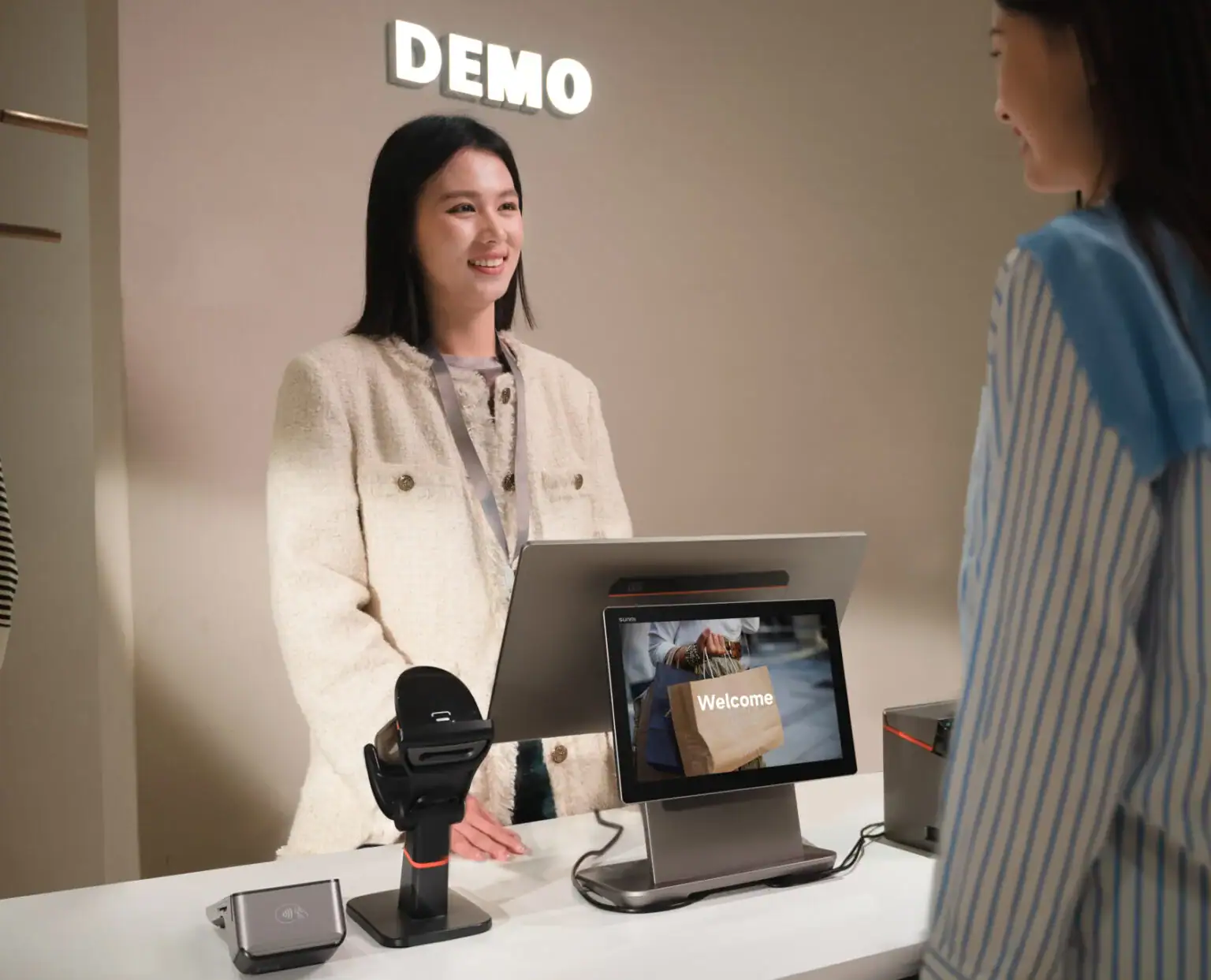 Image of SUNMI D3 PRO Dual Screen POS and Customer